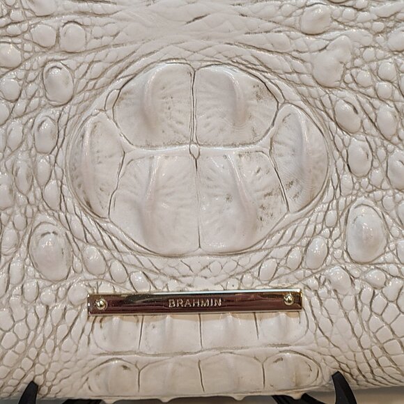 Brahmin Kayla Coconut Melbourne Clutch Wristlet EUC - Picture 4 of 15